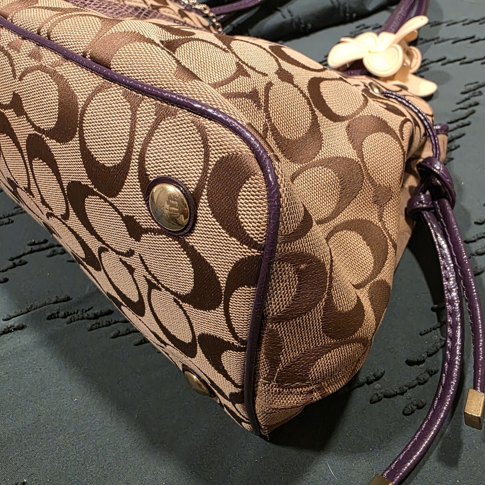 Coach Signature Python Print Carryall - image 5